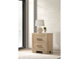 Arielle Light Oak 2-drawer Bedroom Nightstand with Casters by Coaster at Eve Furniture