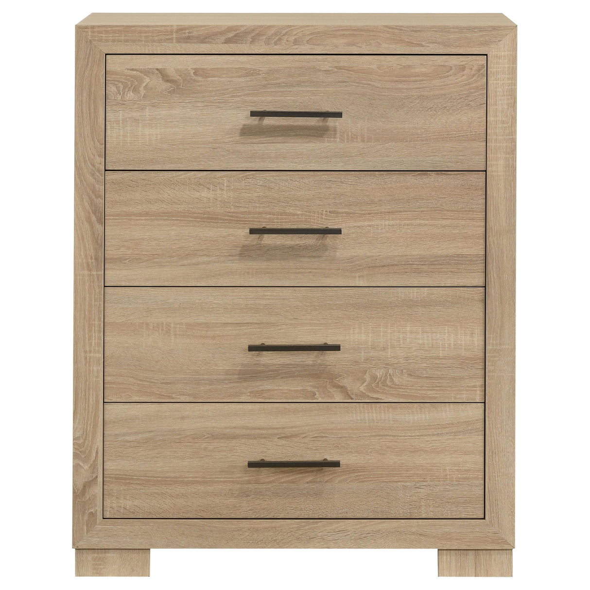 Arielle Light Oak 4-Drawer Bedroom Chest of Drawers by Coaster at Eve Furniture