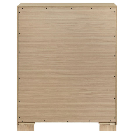 Arielle Light Oak 4-Drawer Bedroom Chest of Drawers by Coaster at Eve Furniture