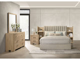 Arielle Light Oak 4-piece Eastern King Bedroom Set by Coaster at Eve Furniture