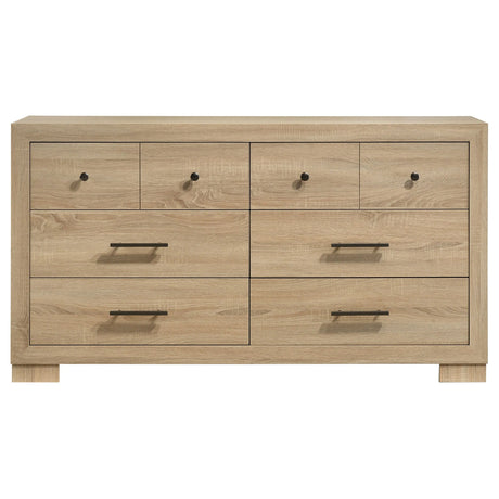 Arielle Light Oak 6-drawer Bedroom Dresser Cabinet by Coaster at Eve Furniture
