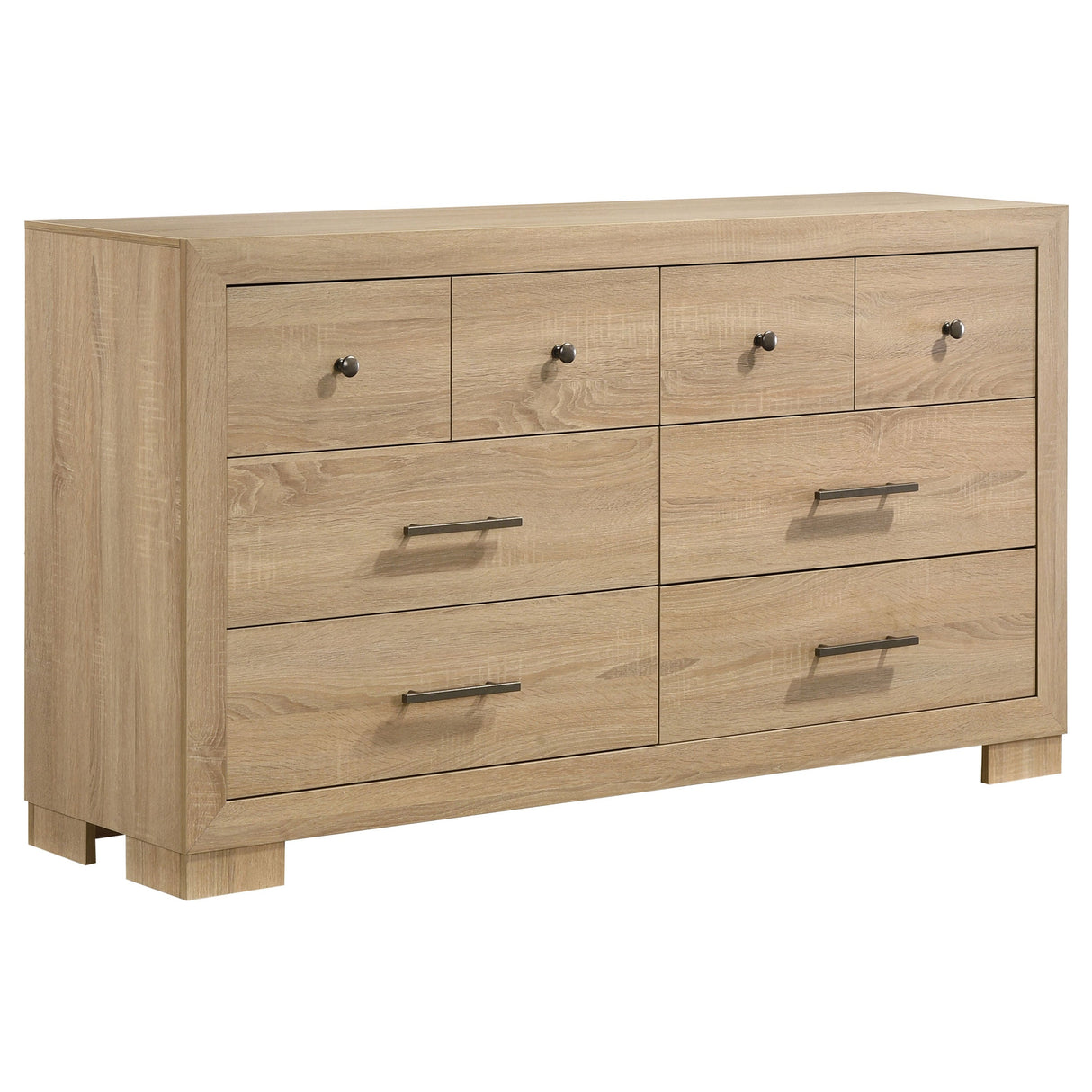 Arielle Light Oak 6-drawer Bedroom Dresser Cabinet by Coaster at Eve Furniture