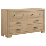 Arielle Light Oak 6-drawer Bedroom Dresser Cabinet by Coaster at Eve Furniture