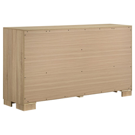 Arielle Light Oak 6-drawer Bedroom Dresser Cabinet by Coaster at Eve Furniture