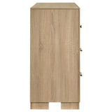 Arielle Light Oak 6-drawer Bedroom Dresser Cabinet by Coaster at Eve Furniture