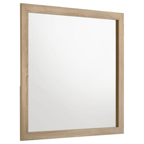 Arielle Light Oak Dresser Mirror by Coaster at Eve Furniture