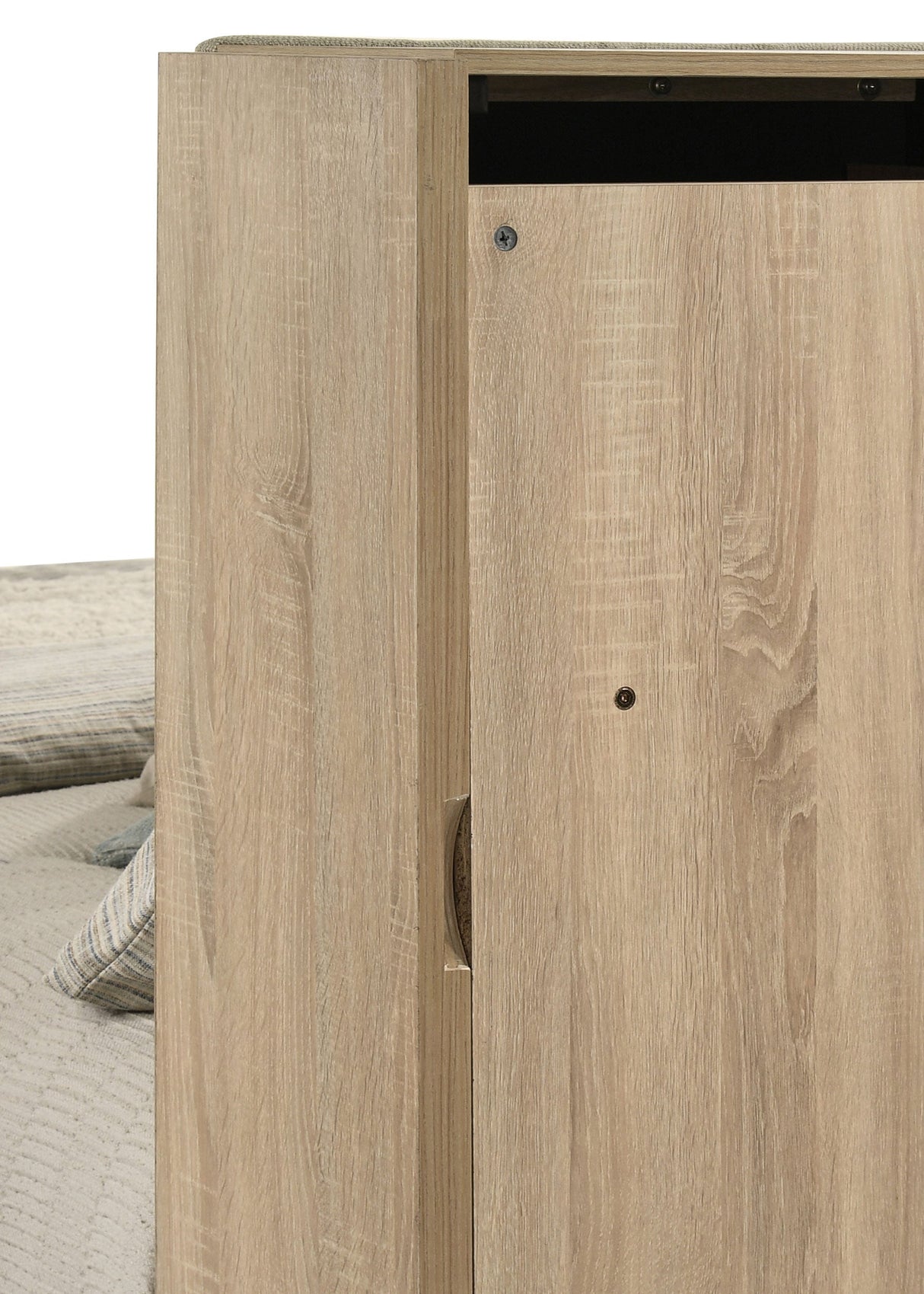 Arielle Light Oak Queen Bookcase Panel Storage Bed by Coaster at Eve Furniture