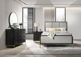 Arini Black/Grey 4-Piece Eastern King Bedroom Set