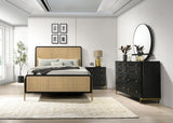 Arini Black/Natural 4-Piece Eastern King Bedroom Set