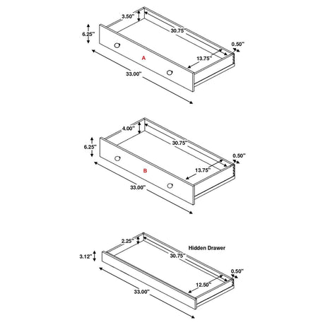 Arini 5-drawer Bedroom Chest Black by Coaster at Eve Furniture