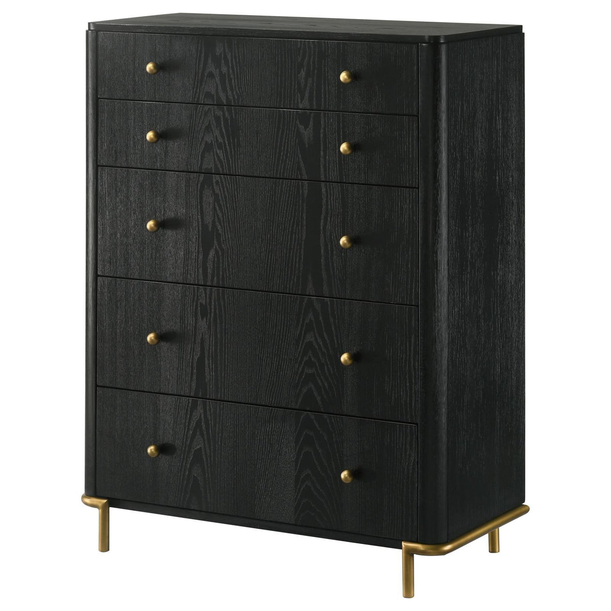 Arini 5-drawer Bedroom Chest Black by Coaster at Eve Furniture
