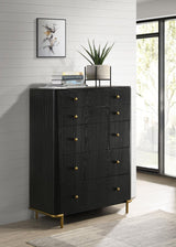 Arini 5-drawer Bedroom Chest Black by Coaster at Eve Furniture
