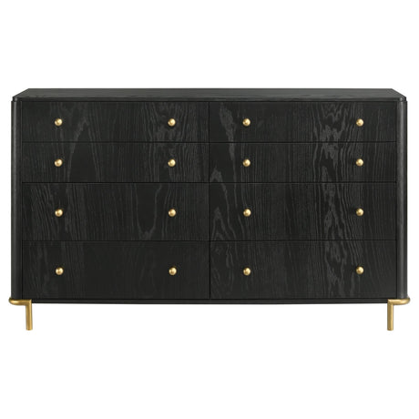 Arini 8-drawer Bedroom Dresser Black