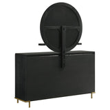 Arini Black 8-Drawer Bedroom Dresser with Mirror