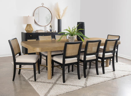 Arini Black 2-Drawer Cane Door Dining Sideboard Server by Coaster at Eve Furniture