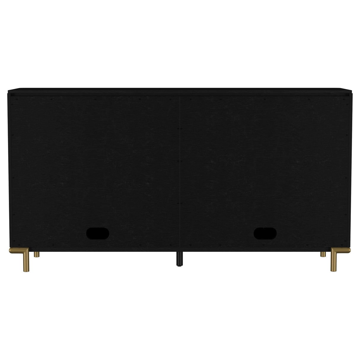 Arini Black 2-Drawer Cane Door Dining Sideboard Server by Coaster at Eve Furniture