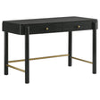 Arini Black 2-drawer Vanity Desk Makeup Table Black by Coaster at Eve Furniture