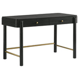 Arini Black 2-drawer Vanity Desk Makeup Table Black by Coaster at Eve Furniture