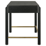 Arini Black 2-drawer Vanity Desk Makeup Table Black by Coaster at Eve Furniture