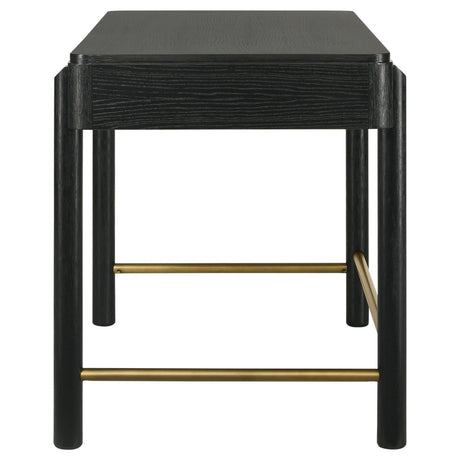 Arini Black 2-drawer Vanity Desk Makeup Table Black by Coaster at Eve Furniture