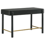 Arini Black 2-drawer Vanity Desk Makeup Table Black by Coaster at Eve Furniture