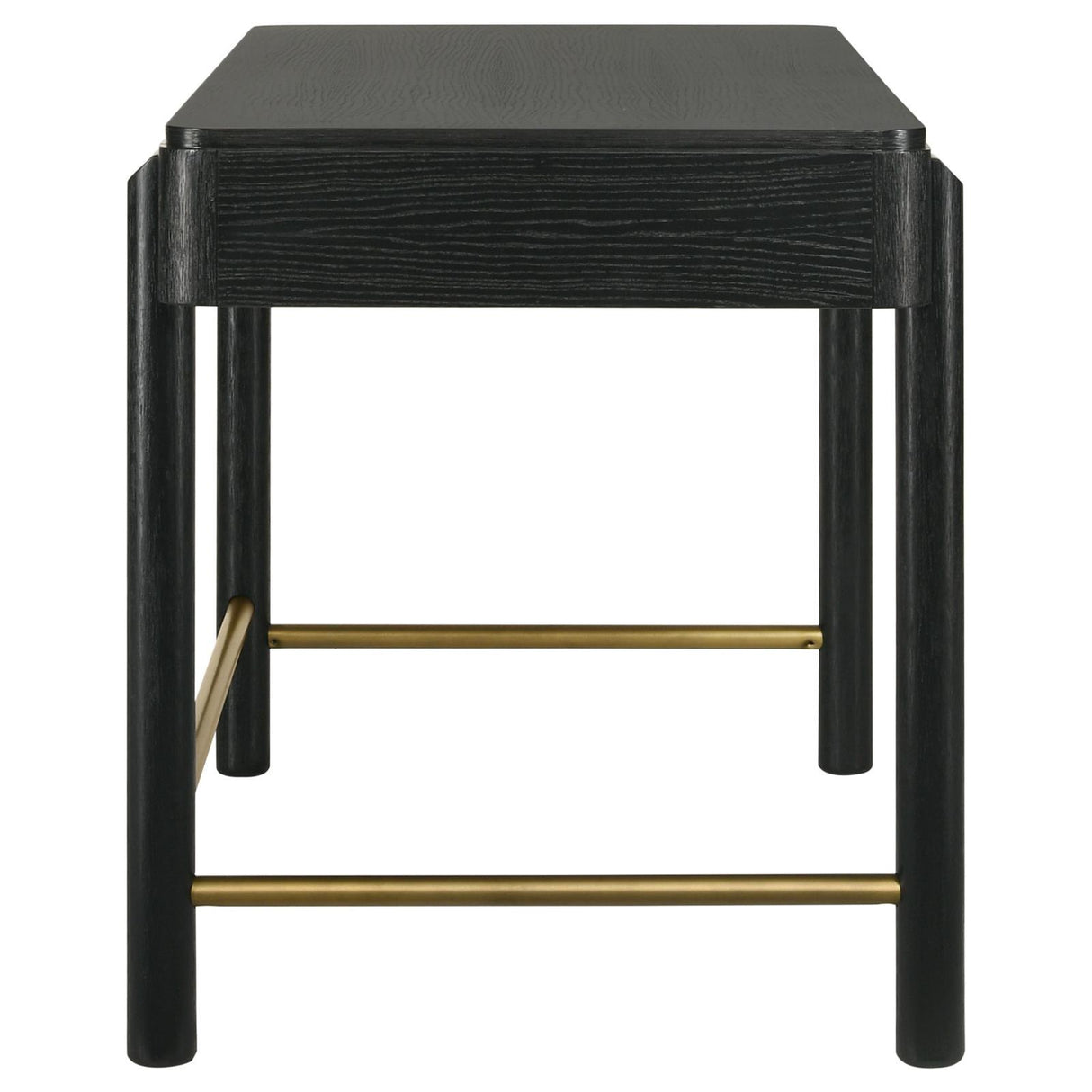 Arini Black 2-drawer Vanity Desk Makeup Table Black by Coaster at Eve Furniture
