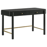 Arini Black 2-piece Makeup Vanity Table and Mirror Set by Coaster at Eve Furniture