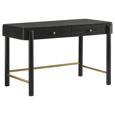 Arini Black 2-piece Makeup Vanity Table and Mirror Set by Coaster at Eve Furniture