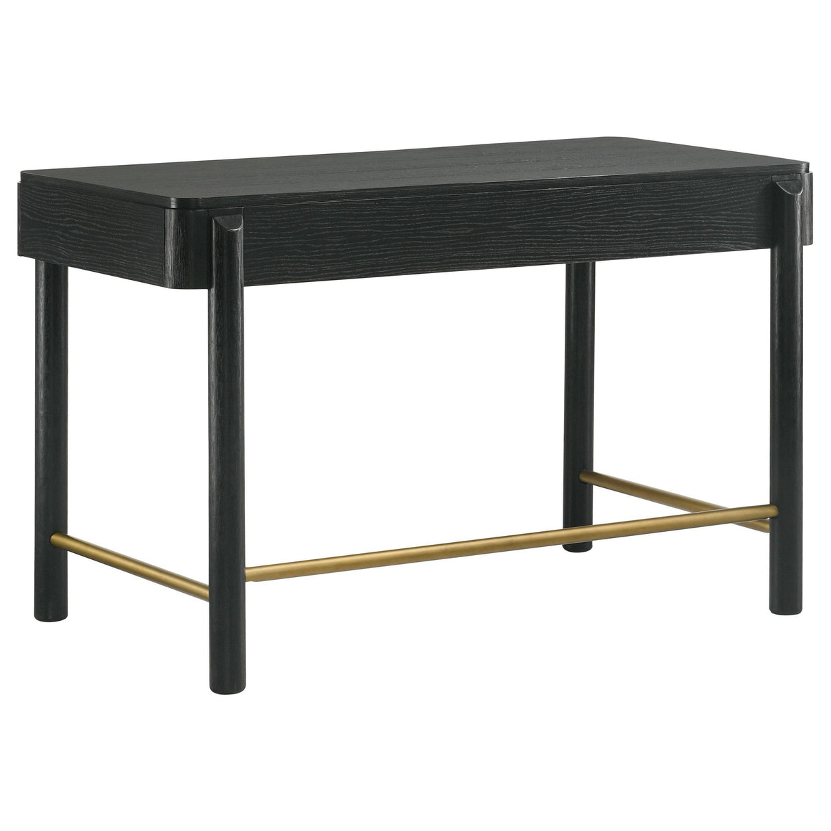 Arini Black 2-piece Makeup Vanity Table and Mirror Set by Coaster at Eve Furniture