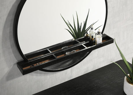 Arini Black 2-piece Makeup Vanity Table and Mirror Set by Coaster at Eve Furniture