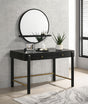 Arini Black 2-piece Makeup Vanity Table and Mirror Set by Coaster at Eve Furniture