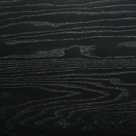 Arini Black and Natural Queen Bed with Woven Rattan Headboard by Coaster at Eve Furniture