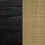 Arini Black Cane Weave Full Length Standing Floor Mirror by Coaster at Eve Furniture