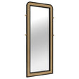 Arini Black Cane Weave Full Length Standing Floor Mirror by Coaster at Eve Furniture