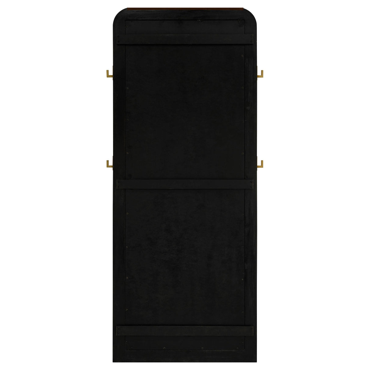 Arini Black Cane Weave Full Length Standing Floor Mirror by Coaster at Eve Furniture