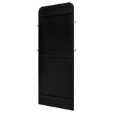 Arini Black Cane Weave Full Length Standing Floor Mirror by Coaster at Eve Furniture