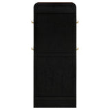 Arini Black Cane Weave Full Length Standing Floor Mirror by Coaster at Eve Furniture