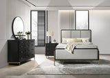 Arini Black/Grey 4-Piece Queen Bedroom Set by Coaster at Eve Furniture