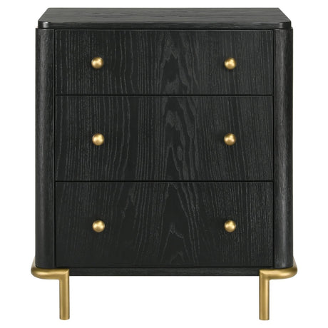 Arini Black/Natural 5-Piece Eastern King Bedroom Set by Coaster at Eve Furniture