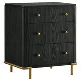 Arini Cream and Black 4-Piece Eastern King Bedroom Set by Coaster at Eve Furniture