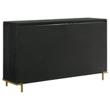 Arini Cream and Black 4-Piece Eastern King Bedroom Set by Coaster at Eve Furniture