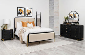 Arini Cream and Black 4-piece Queen Bedroom Set by Coaster at Eve Furniture