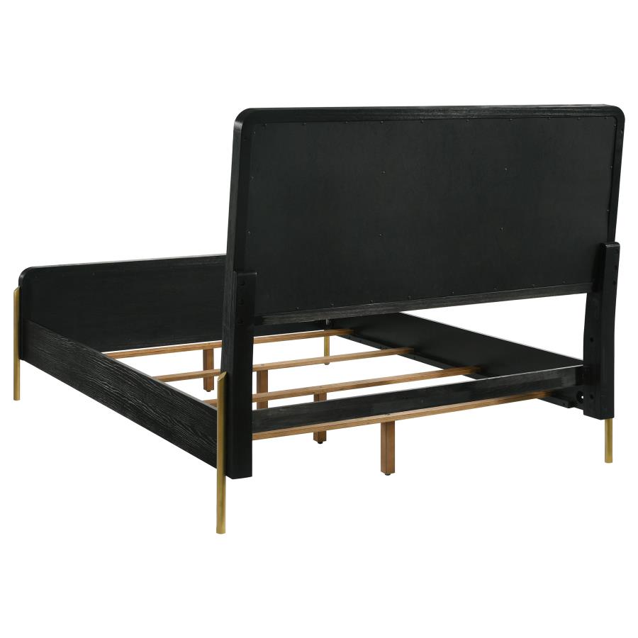 Arini Cream and Black 5-iece Eastern King Bedroom Set by Coaster at Eve Furniture