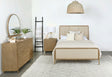 Arini Cream and Sand Wash 4-Piece Eastern King Bedroom Set by Coaster at Eve Furniture