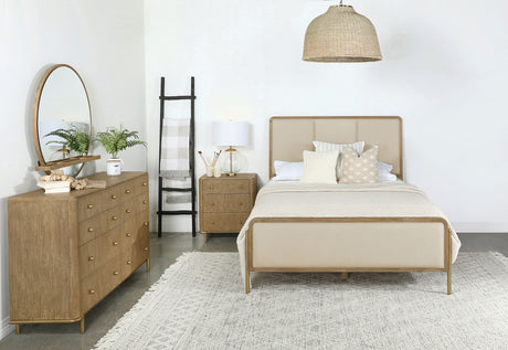 Arini Cream and Sand Wash 4-Piece Eastern King Bedroom Set by Coaster at Eve Furniture