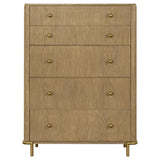 Arini Cream and Sand Wash 5-piece Queen Bedroom Set by Coaster at Eve Furniture