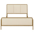 Arini Cream and Sand Wash Queen Panel Bed by Coaster at Eve Furniture