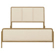 Arini Cream and Sand Wash Queen Panel Bed by Coaster at Eve Furniture