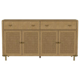 Arini Sand Wash 2-Drawer Cane Door Dining Sideboard Server by Coaster at Eve Furniture