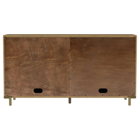Arini Sand Wash 2-Drawer Cane Door Dining Sideboard Server by Coaster at Eve Furniture